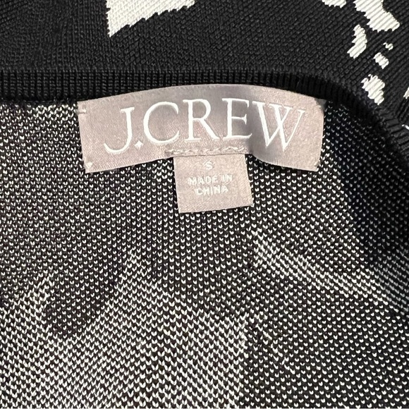 J. Crew Sleeveless Sweater Mini Dress in Floral Jacquard Size Small - Picture 15 of 15
